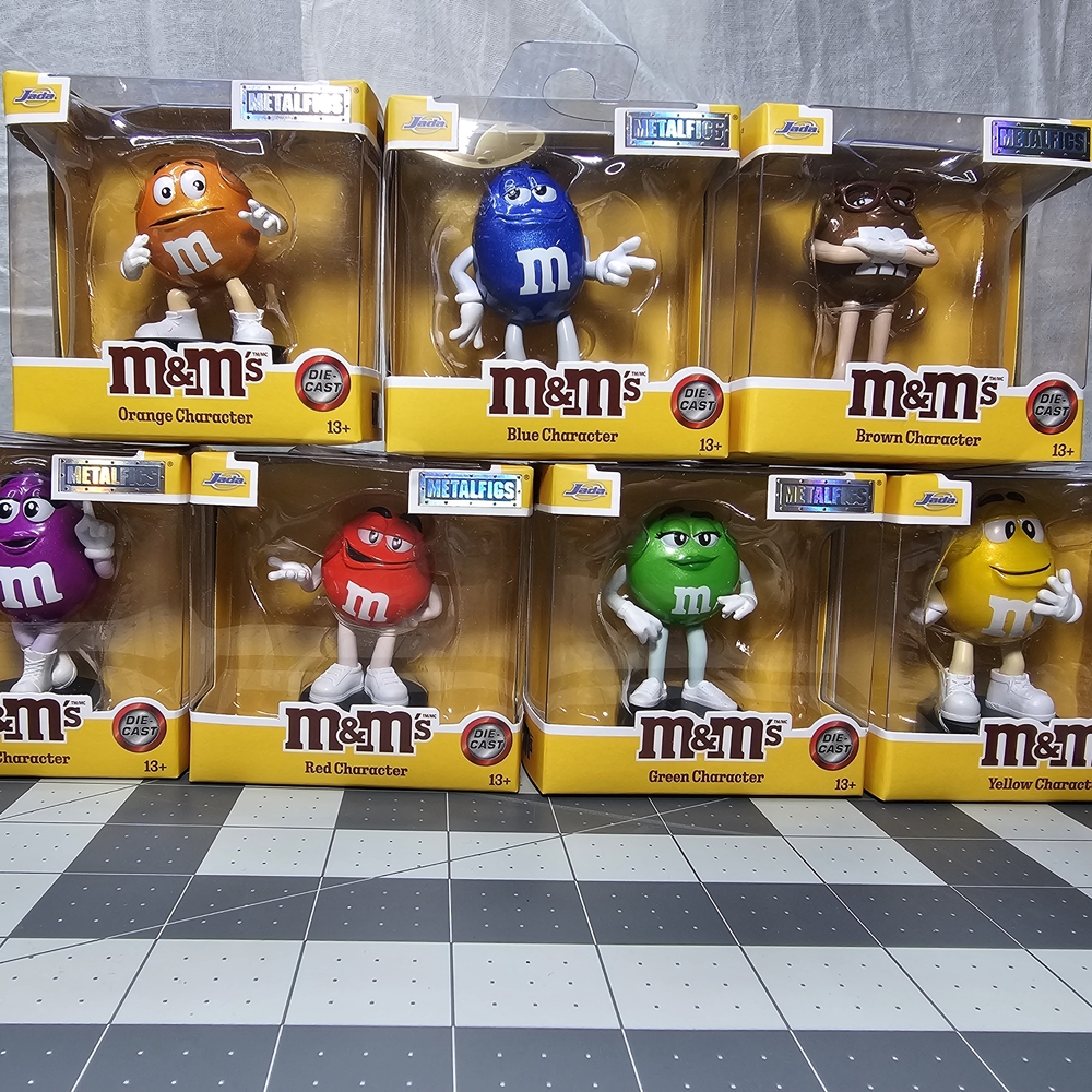 M&M'S Orange and Blue Action Figures Playset